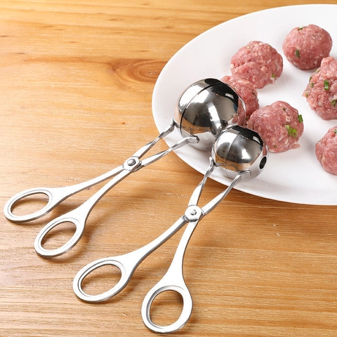 Stampo Per Polpette Pinza Acciaio Inossidabile Plastica Fai Da Te Polpette Pesce Molla Cucina Strumento