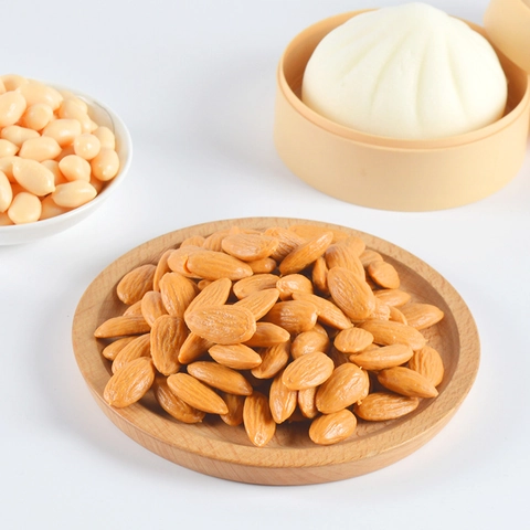 Simulation Almonds Badam Nuts Realistic Fake Dry Fruit Model PVC Photography Props Window Display Home Decor Teaching Aid