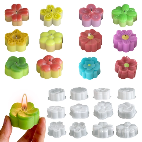 Blumenform Silikonform Für DIY Kerze Seife Harz Backen Kuchen Fondant Dekor 3D Florales Design Handgefertigtes Handwerk