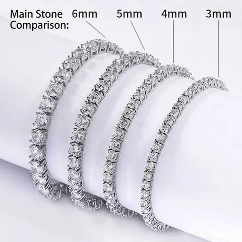 Luxus Iced Out Tennis Kette Halskette Armband Set Kupfer Zirkonia Hip Hop Schmuck Gold Silber Plattiert Herren Damen Party Schmuck