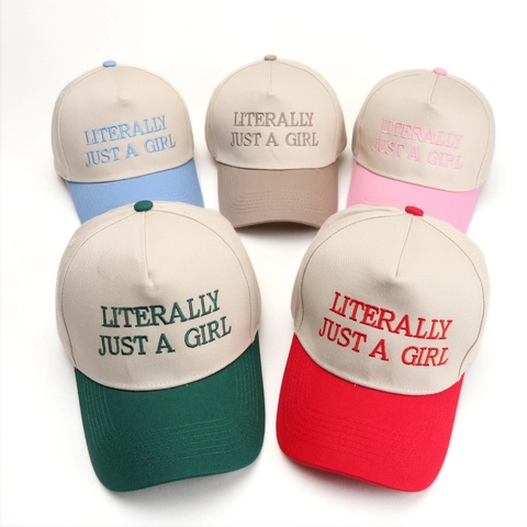 Berretto Da Baseball In Cotone Ricamo Lettere Colore A Contrasto Cappello Trucker Regolabile Per Donna Uomo