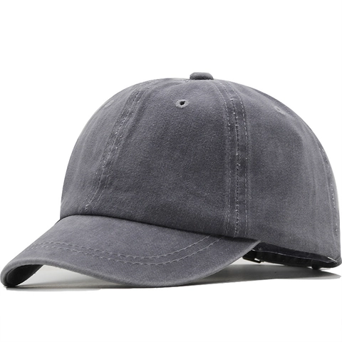 Gorra De Béisbol De Algodón Lavado Vintage Ala Corta Gorro De Sol Al Aire Libre Para Hombre Mujer Ajustable Retro Color Sólido