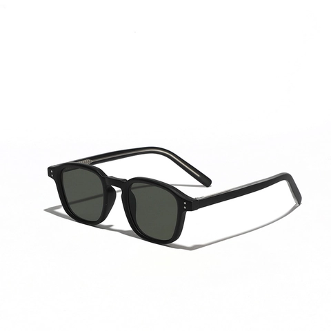 Vintage TR90 Square Sunglasses For Men Women Retro Fashion UV400 Sun Protection Classic Rivet Decor Eyewear For Driving Travel