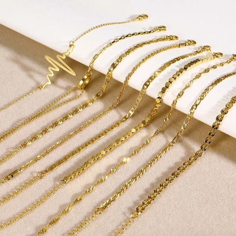 Minimalist Gold Plated Stainless Steel Bracelet Fashionable Versatile Jewelry For Women