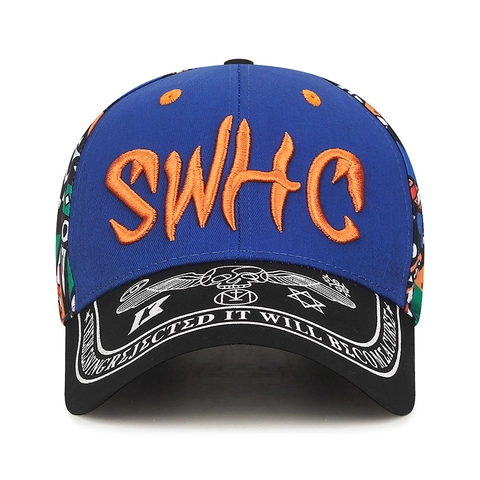 Baseball Cap 3D Letter Embroidery Graffiti Side Panels Cotton Polyester Sunshade Street Style Unisex Adjustable Hat