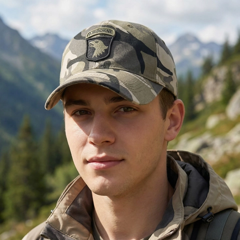 Cappello Da Baseball Tattico Twill Di Cotone Ricamo Aquila Airborne Sport All'aperto Stile Militare Regolabile Uomo