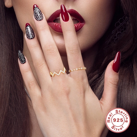 925 Sterling Silver Ring Gold Plated Colorful Zirconia Multi Gemstone Sweet Elegant Jewelry For Women