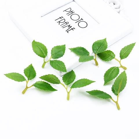 Künstliche Rosenzweige Mit Grünen Blättern Weiche Kunststoffstiele Für DIY Handgemachte Blumen Hochzeit Deko Fotografie Requisiten