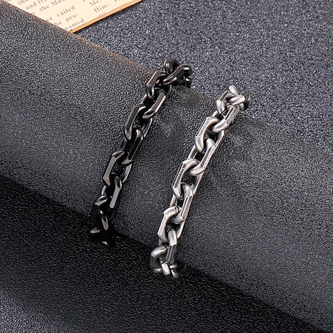 Collana A Catena Geometrica In Acciaio Inossidabile Da Uomo Accessori Per Gioielli In Stile Industriale Classico