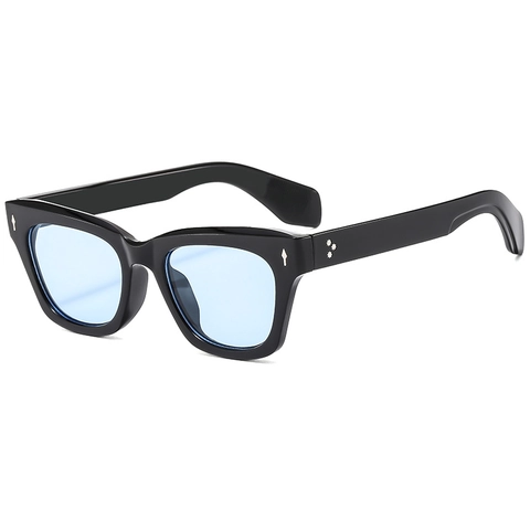 Gafas De Sol Cuadradas Retro Protección UV400 Montura De PC Moda Unisex Gafas De Exterior Estilo Vintage Alta Definición
