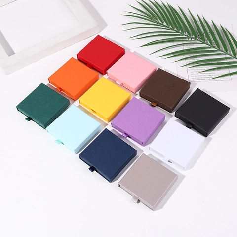 Schmuckschatulle Karton Schublade Stil Geschenkverpackung Aufbewahrung Für Halskette Ohrring Armband Minimalistisch