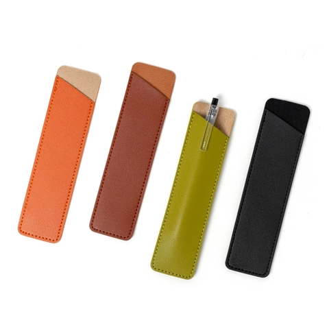 Custodia Penna Astuccio Stilografica Pelle PU Protezione Sottile Portatile Ufficio Affari Minimalista Professionale