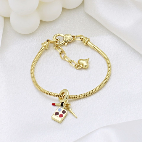 DIY Charm Anhänger Zubehör Emaille Kupfer Vergoldet Multi Thema Für Armbänder Schmuckherstellung