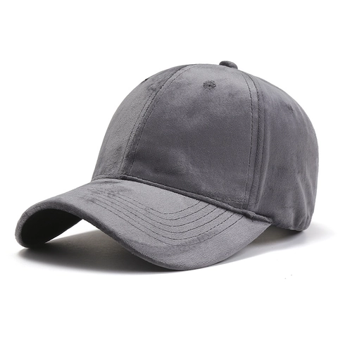 Unisex Wildleder Baseballkappe Einfarbig Verstellbar Wildlederimitat Dad Hat Gebogene Krempe Sonnenschutz Outdoor Kopfbedeckung