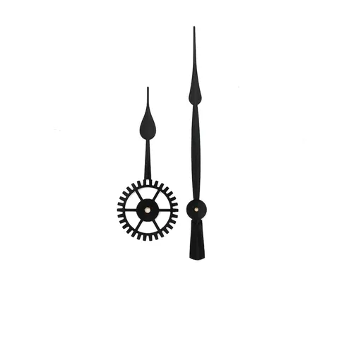 Lancette Per Orologio Al Quarzo Metallo Alluminio Per Fai Da Te Orologi Da Parete Sostituzione Riparazione Design Ingranaggi Nero