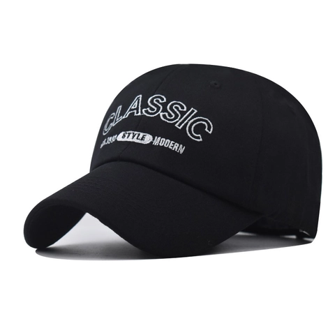 Cotton Baseball Cap Classic Style Modern Letters Embroidery Adjustable Breathable Outdoor Sports Sunshade Men Women