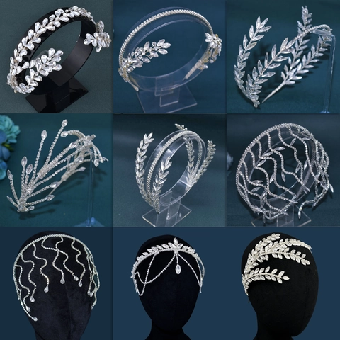 Rhinestone Bridal Headband Handmade Alloy Crystal Hairband For Wedding Party Baroque Style Women Hair Accessories