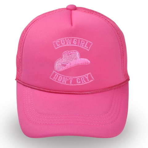 Cappello Trucker da Donna Cowgirl Don't Cry Ricamato Traspirante a Rete Cappello da Baseball Parasole Spiaggia Sport