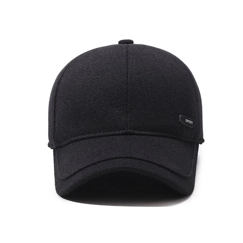 Gorra De Béisbol De Invierno Para Hombre Con Orejeras Gorro De Lana Cálido Para Deportes Al Aire Libre Ajustable