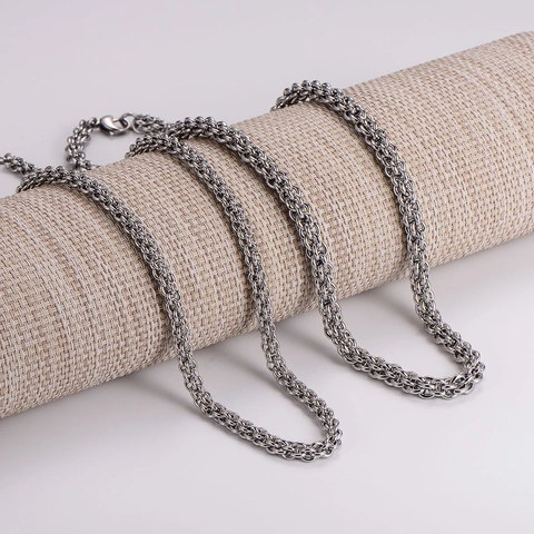Minimalistische Edelstahl Laternenkette Halskette Und Armband Mode Geometrischer Schmuck Für Herren