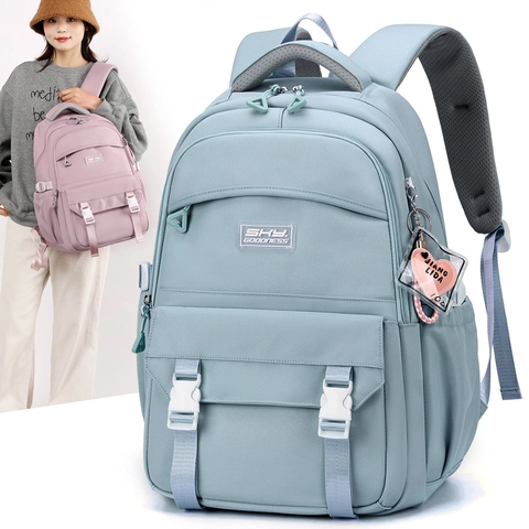 Zaino Casual Grande Capacità Tessuto Oxford Impermeabile Cinghia Per Bagaglio Borsa Scuola Viaggio Per Donne Studentesse