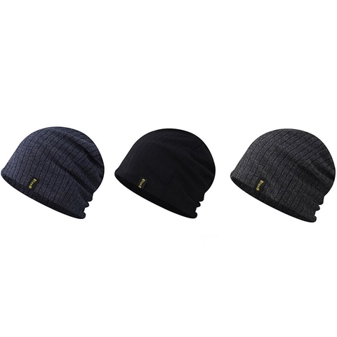 Berretto Slouchy in Maglia Casual Unisex Sottile Ricamo a Lettere Skull Cap per Uomo Donna Primavera Autunno Copricapo