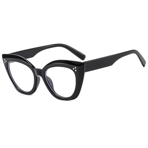 Occhiali Da Sole Occhio Di Gatto Moda Retro Vintage Montatura PC Protezione UV400 Rivetto Tendenza Uomo Donna