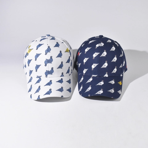 Unisex Honkbalpet Polyester Volledige Duivenprint Verstelbaar Zonbescherming Outdoor Casual Streetwear Mode Hoed