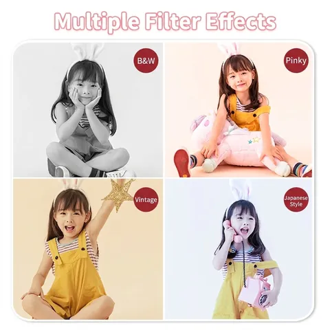 Kids Digital Camera High Definition Rechargeable Cartoon Mini Toy Camera With Games For Boys Girls Birthday Gift