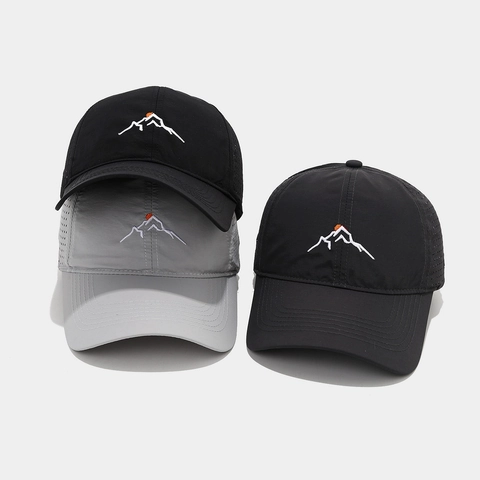 Cappello Da Baseball Asciugatura Rapida Mesh Traspirante Cappello Sportivo All Aperto Con Ricamo Di Montagna Leggero Regolabile