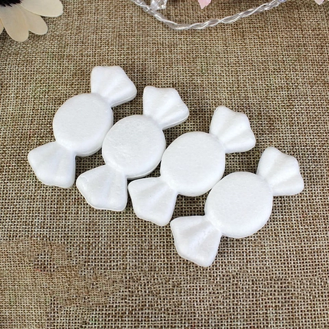 Forme Di Caramelle In Schiuma Di Polistirolo Bianco Materiale Per Hobby Creativi DIY Per Decorazioni Natalizie Halloween Modelli