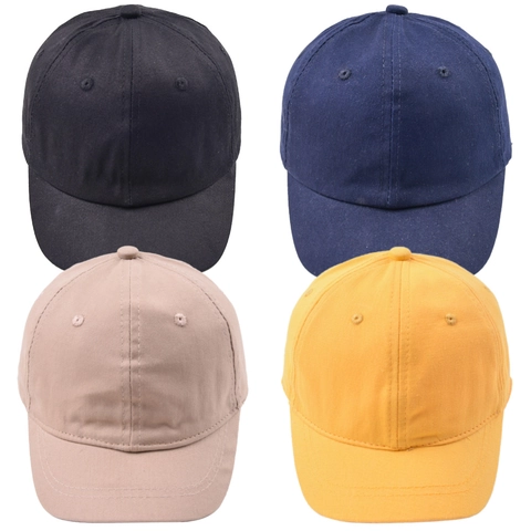 Gorra De Béisbol De Ala Corta Algodón Color Sólido Protección Solar Deporte Al Aire Libre Sombrero Ajustable Unisex Minimalista Suave