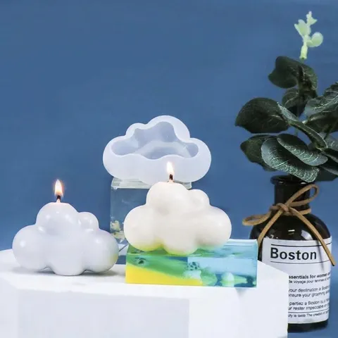 Stampo In Silicone Nuvola 3D Per Produzione Di Candele E Sapone Resina Gesso Artigianato DIY Decorazione