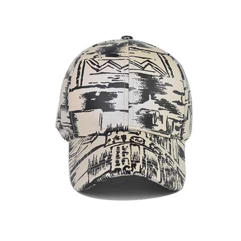 Cappello Da Baseball Tie Dye Graffiti Cotone Fibbia In Metallo Regolabile Streetwear Hip Hop Cappello Da Sole Per Uomo Donna