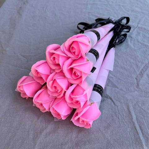 Scented Soap Rose Carnation Flower Artificial Single Stem Handcrafted Gift For Mothers Day Valentines Wedding Anniversary Decoration