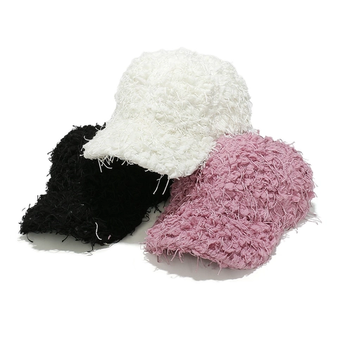Berretto Da Baseball Con Nappa In Peluche Ecopelliccia Caldo Inverno Cappello Da Sole All Aperto Per Uomini Donne