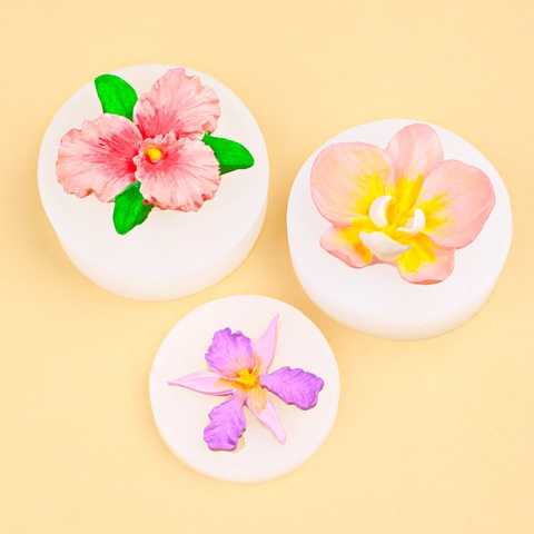 Orchid Flower Silicone Mold Butterfly Orchid Design For DIY Fondant Chocolate Soap Resin Plaster Aromatherapy Ornaments