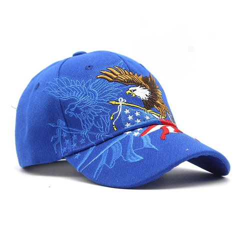 Cappellino Da Baseball In Puro Cotone Con Ricamo Aquila E Bandiera USA Regolabile Cappello Da Sole Sport All Aperto Per Uomo Donna Retro