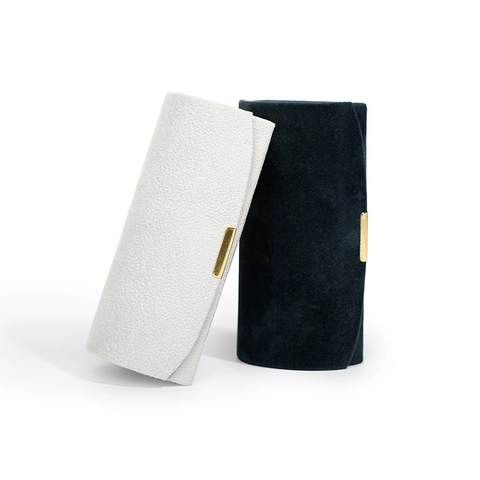 Arched Velvet Jewelry Case Portable Travel Organizer With Metal Buckle Storage For Rings Earrings Bracelet Luxury Case