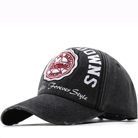Cappello Da Baseball Vintage In Cotone Lavato Stile Distressed Patch Stella Ricamata Retro Streetwear Per Uomo Donna