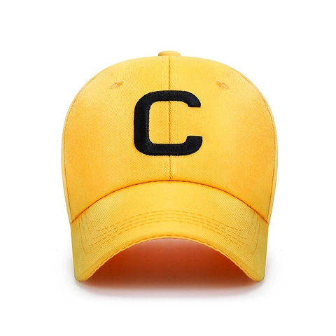 Casquette De Baseball Coton Polyester Protection Solaire Extérieur Décontracté Lettre C Broderie Réglable Unisexe