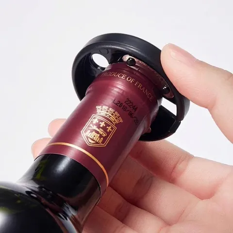 Tagliacapsule Per Vino Accessorio Apribottiglie Vino Rosso Portatile Rotondo Plastica Strumento Da Cucina Per Bar Nero