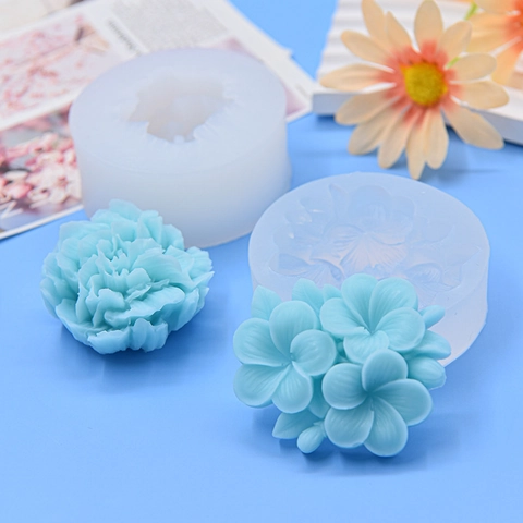 3D Plumeria Bloem Siliconen Vorm Voor Taart Decoratie Fondant Chocolade Zeep Maken DIY Bloemenpatroon Bakgereedschap