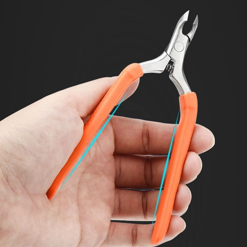 Stainless Steel Cuticle Nipper Dead Skin Remover Professional Nail Art Manicure Tool With Ergonomic Handle Sharp Slanted Blade