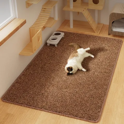 Cat Scratching Mat Sisal Fiber Wear Resistant Washable Furniture Protector Grinding Claws Pad For Indoor Cats Kitten