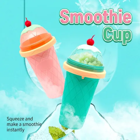 Bicchiere Per Granite DIY Bevande Ghiacciate Rapide Silicone A Spremuta Tazza Da Raffreddamento Portatile Forma Di Cono Gelato