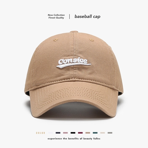 Cappellino Da Baseball In Cotone Con Lettere Ricamate Fibbia In Metallo Regolabile Protezione Solare Cappello Outdoor