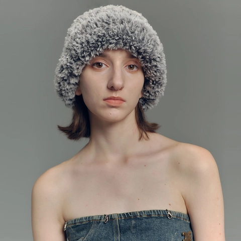 Sombrero De Pescador De Piel Sintética Para Mujer Invierno Cálido Felpa Suave Grueso Accesorios