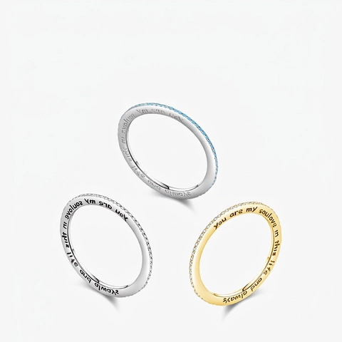 S925 Sterlingsilber Strass Eingelegter Schmaler Ring Für Damen Minimalistischer Buchstabe Graviert Geometrischer Ring Modeschmuck