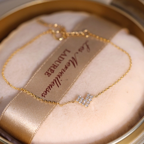 925 Sterling Silver Heart Bracelet For Women 18K Gold Plated Zirconia Inlaid Adjustable Chain Bracelet Elegant Jewelry Gift